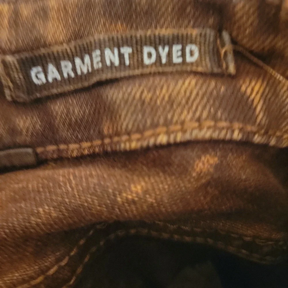 Judy Blue Jeans Womens 13/31 Rust Color Dryed Wash Raw Hem Wide Leg